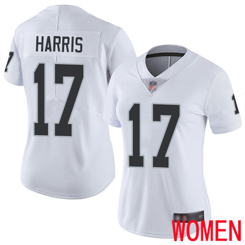 Oakland Raiders Limited White Women Dwayne Harris Road Jersey NFL Football #17 Vapor Untouchable Jersey